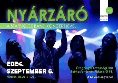 Nyárzáró party lesz az Öreghegyi Közösségi Ház kertjében